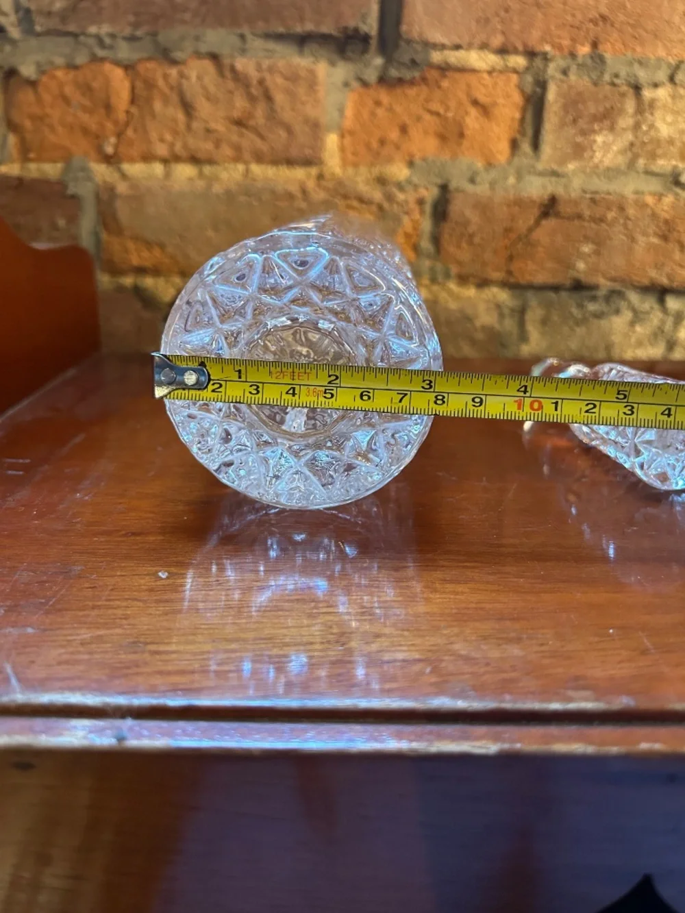 Vintage Beautiful Heavy Glass Decanter